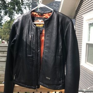 Women’s leather coat